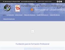 Tablet Screenshot of fundacionforpro.org